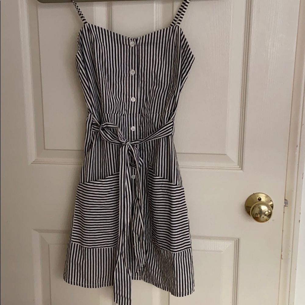 Faithfully the Brand Black and white striped dress